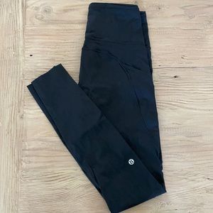Lululemon fast n free black tight size 4